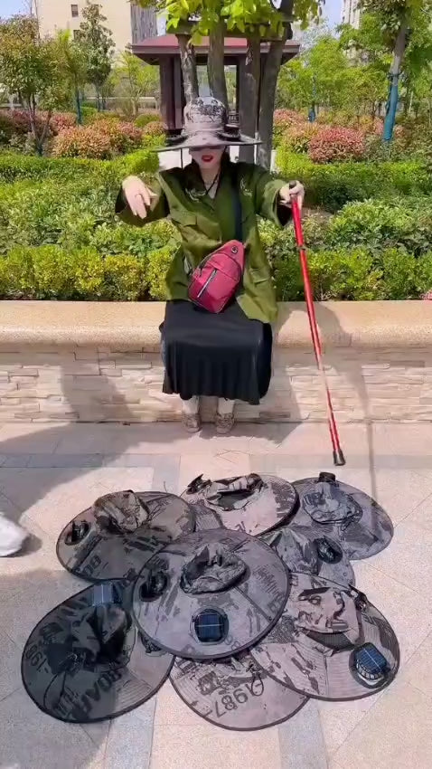 SOMBRERO CON VENTILADORES – PROTECCIÓN + AIRE EN UN SOLO PRODUCTO